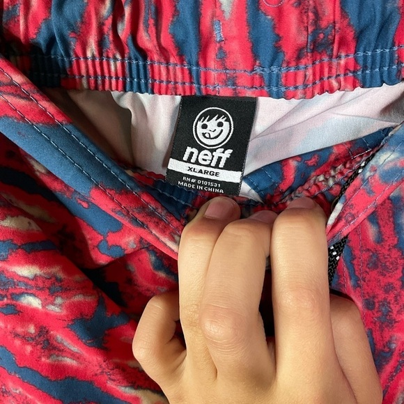Neff Swim Trunks Tie Dye Print Size Xlarge - Picture 4 of 7